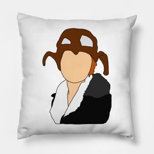 Amelia Earhart Illustration Pillow