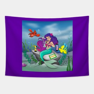 N-Hale Irie-Elle Dabbing Mermaid Tapestry