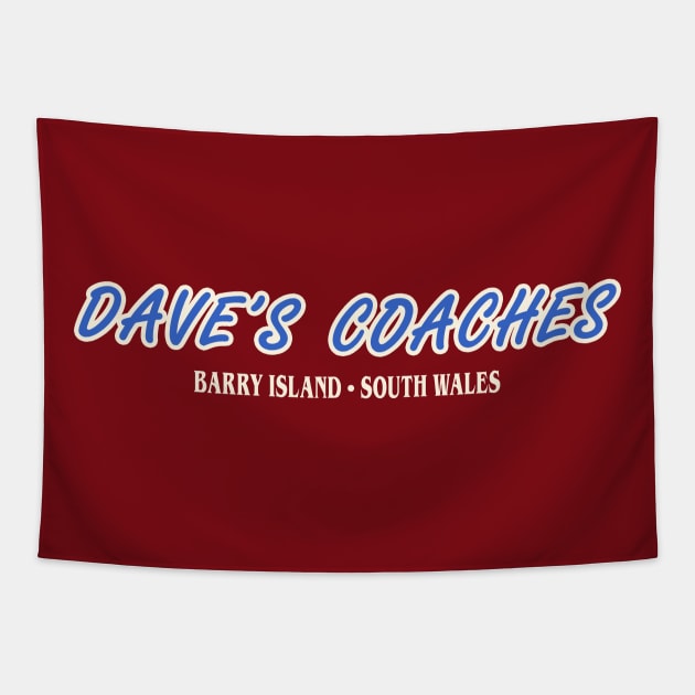 Dave's Coaches Tapestry by familiaritees