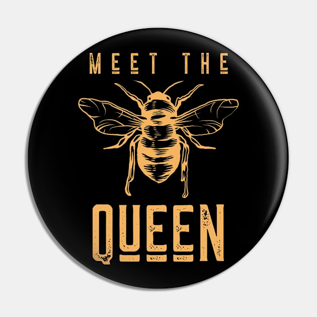 Meet The Queen Bee Pin by Funkrafstik