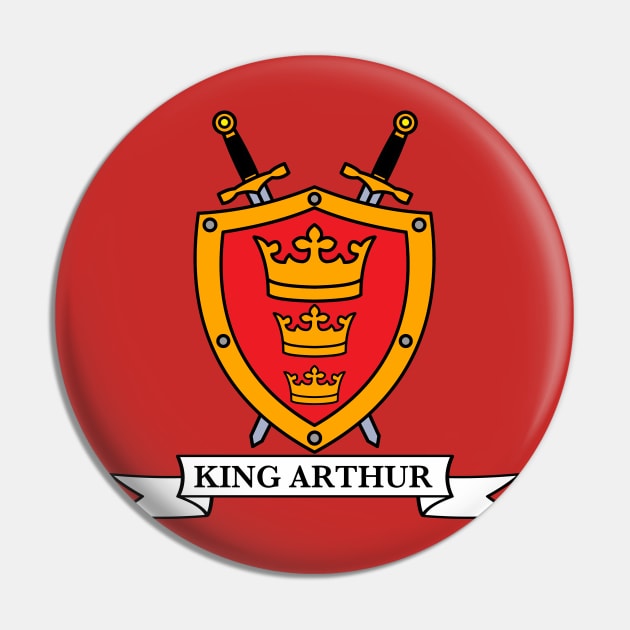 Arthur's Shield Pin by nickbeta
