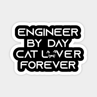 engineer cat lover Magnet