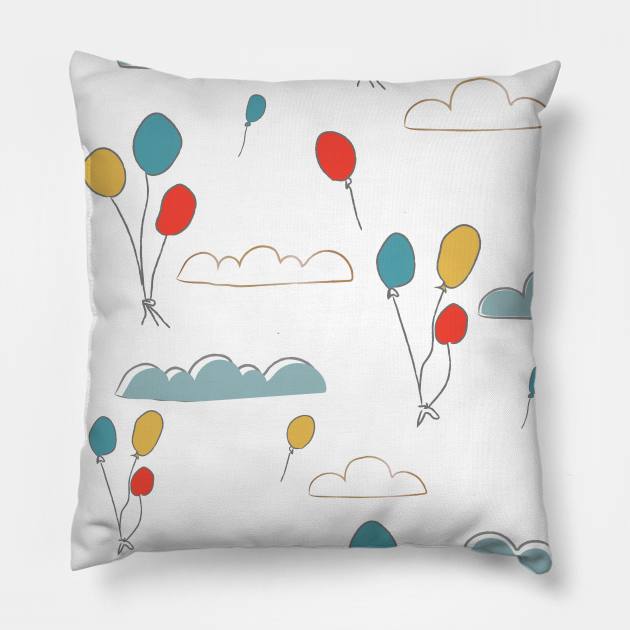 Sweet Balloons Pillow by Creative Meadows