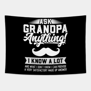 Ask Grandpa Anything Tapestry