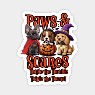 Paw & Scares Magnet