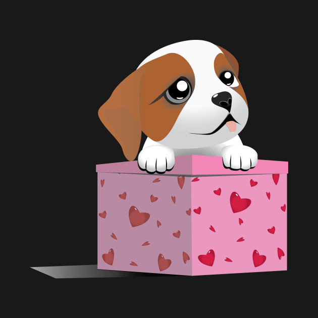 Puppy Love Valentine by Kanom-Tom