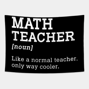 Math Teacher Back To School Tapestry