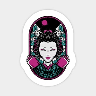 Japanese woman , geisha , Asian style Magnet