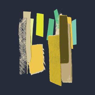 Geometric Color Swatches Illustration - Canary Yellow T-Shirt