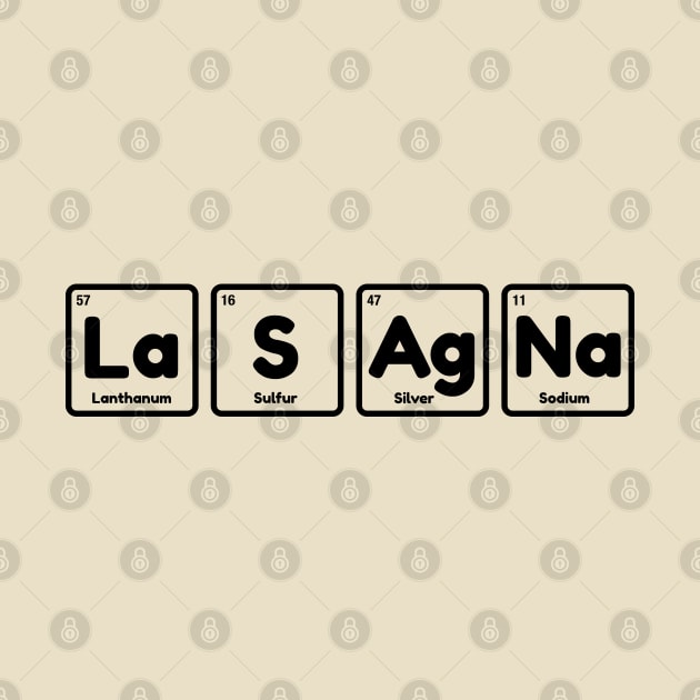 Lasagna - Chemistry Table of Periodic Elements by teecloud