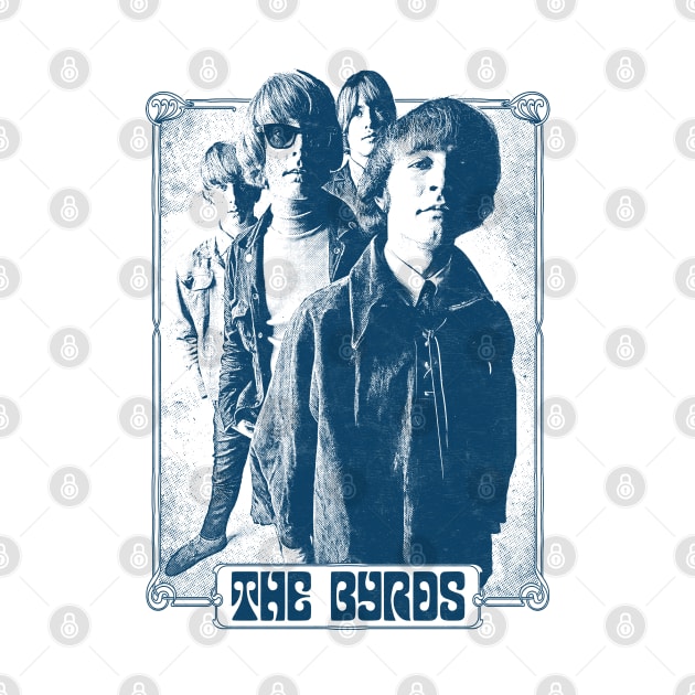 The Byrds  / Vintage Style Retro Fan Art by DankFutura