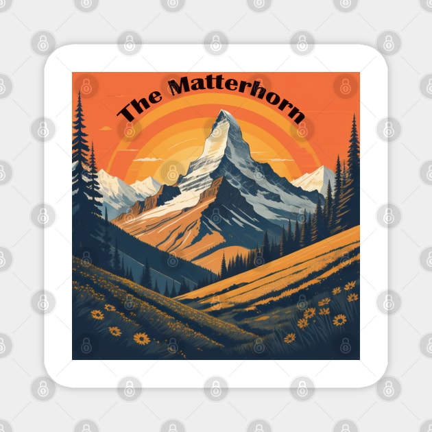 The Matterhorn and Switzerland Magnet by Ruggeri Collection