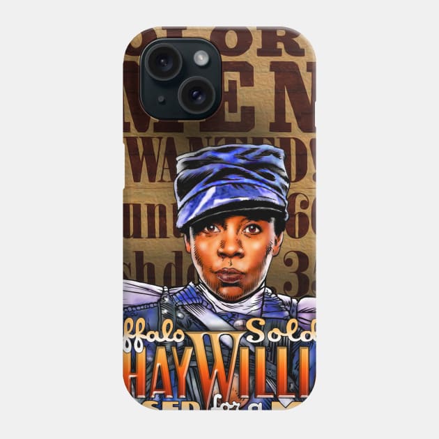 BUFFALO SOLDIER Cathay Williams Phone Case by ArlenSchumer