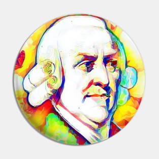 Adam Smith Colourful Portrait | Adam Smith Artwork 11 Pin