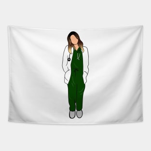 Doctor girl Tapestry