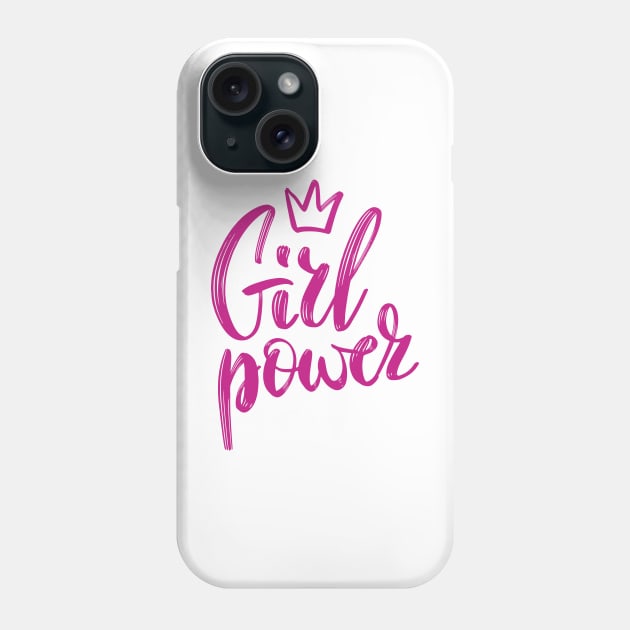 Girls Have the Power to Change the World Phone Case by Alihassan-Art