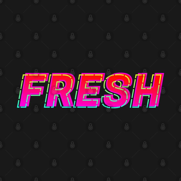 Fresh Neon Text Sign, Typography Outline by JahmarsArtistry - APA