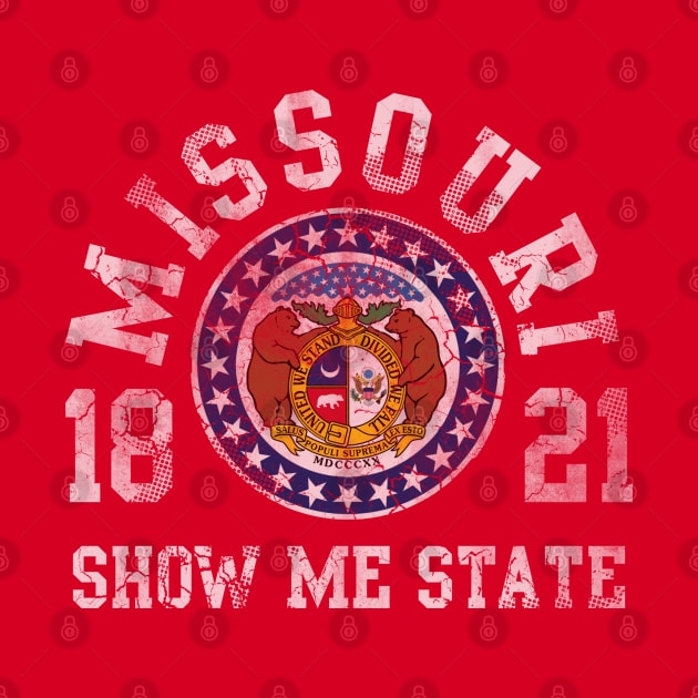 Retro Missouri Show Me State 1821 by E