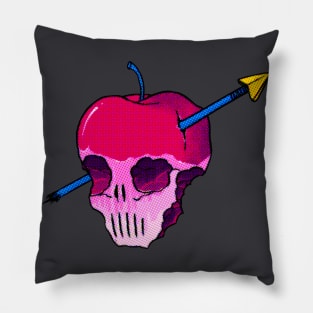 Apple skull and arrow Pillow