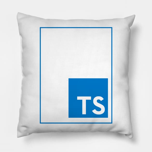 Typescript T-Shirt Pillow by fullstackdev