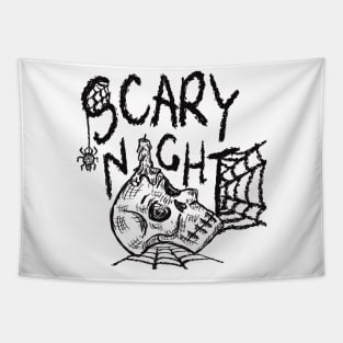 Scary Halloween Night Tapestry