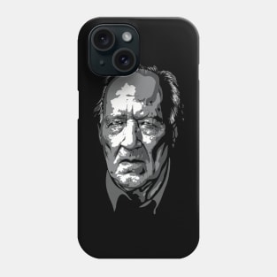 Werner Herzog greyscale Phone Case