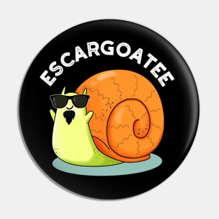 Escargoatee Cute French Snail Escargot Pun Pin