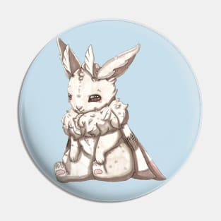 Cute BunnMoth (Pocket Design) Pin