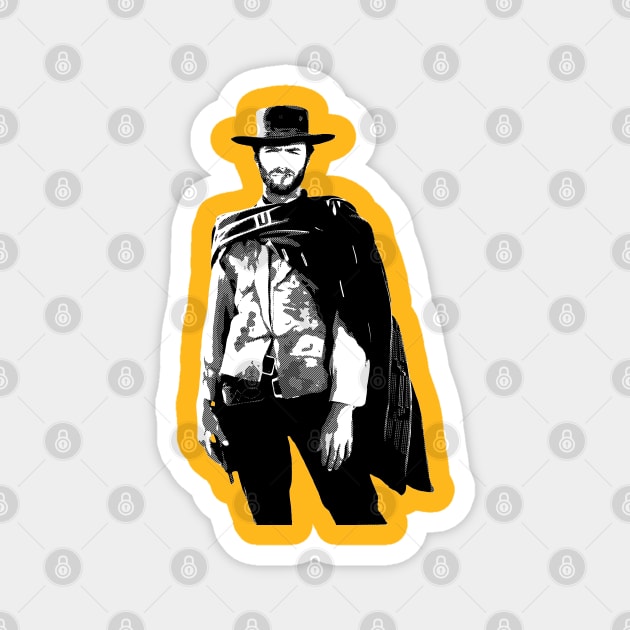 inshade art cowboy Magnet by Chillashop Artstudio