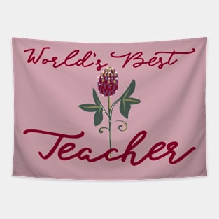 Worlds Best Teacher Tapestry