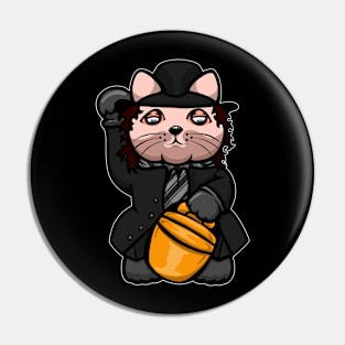 undertaker lucky cat Pin