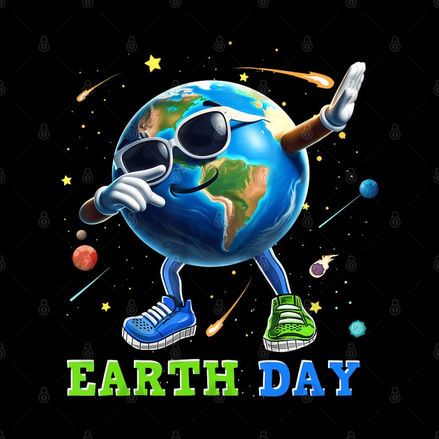 Earth Day 2024 Funny Earth Day Kids Toddler Girls Boys Dab by Mitsue Kersting