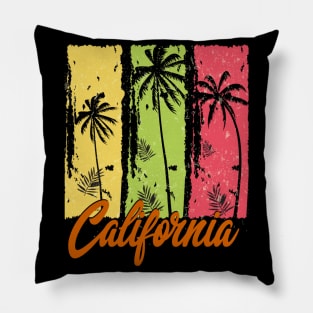 Summer California T shirt Pillow