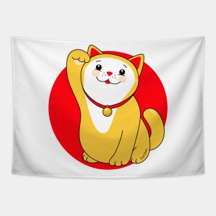 Manekineko Lucky Cat - Wealth Tapestry