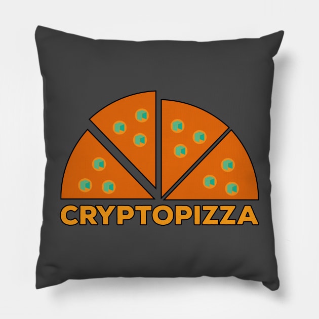 Cryptopizza Neo Pillow by DiegoCarvalho