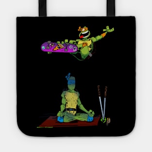 Mikey and Leonardo Meditate Together Tote