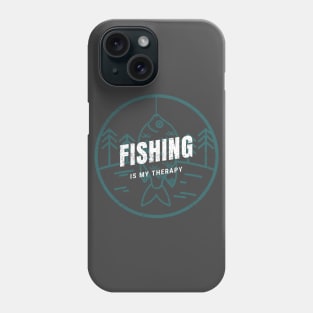 Fishing is my therapy 8 Phone Case