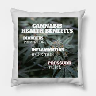 Cannabis health benefits: diabetes prevention, inflammation reduction, pressure relief Pillow