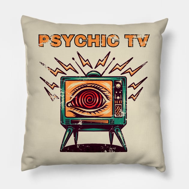 vintage psychic Fanart Pillow by We Only Do One Take