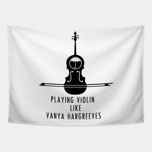 playing violin like vanya hargreeves Tapestry