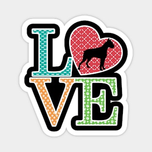 Love boxer best boxer Magnet