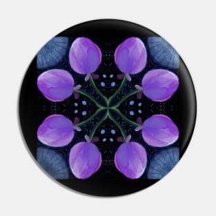 Water lily mandala Pin