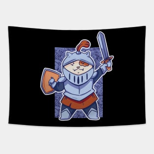 D&D Fighter or Paladin Class Kawaii Cat Tapestry