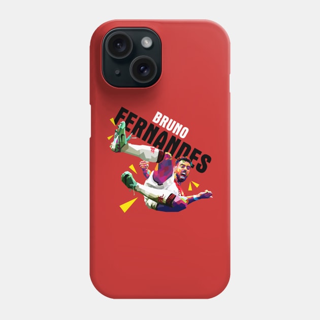 Bruno Fernandes WPAP Phone Case by awangwidyatama