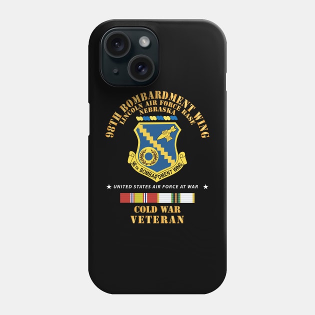 USAF - 98th Bombardment Wing - Lincoln Air Force Base, Nebraska - Cold War Veteran w COLD SVC X 300 Phone Case by twix123844