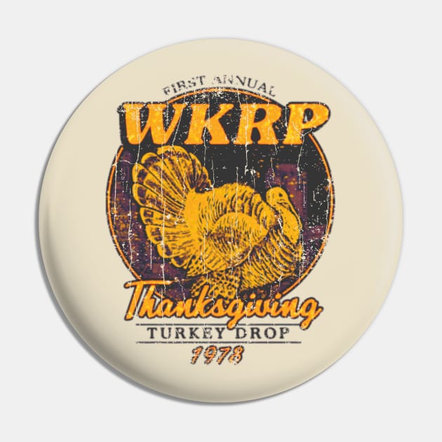 WKRP Turkey Drop Vintage Pin by faeza dsgn