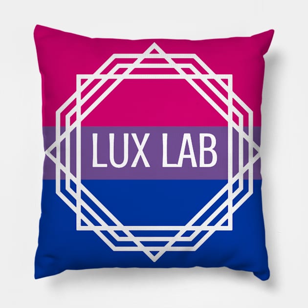 Bisexual Lux Lab Pillow by queenseptienna