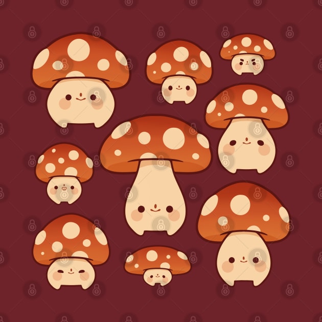 Mini toadstools by Rihnlin