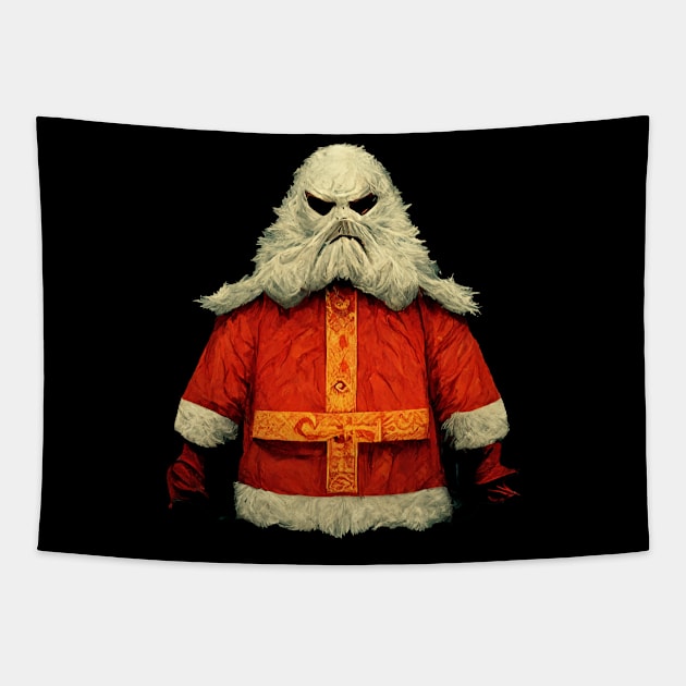 Evil Santa Claus Tapestry by tunali