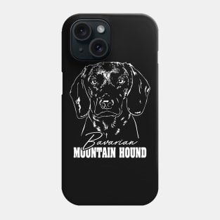 Bavarian Mountain Hound hunting dog portrait Phone Case